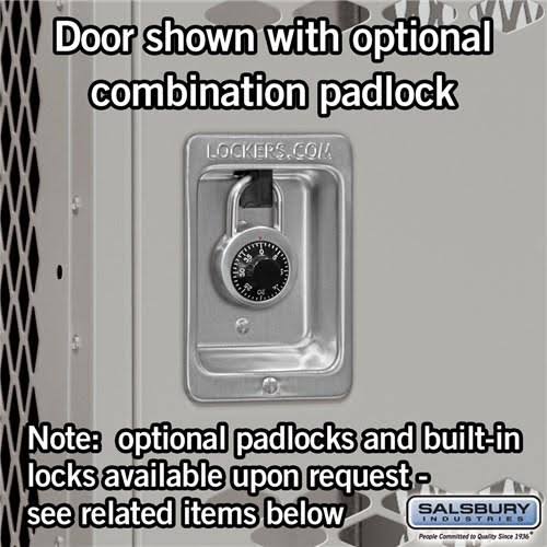 Gray 12x22 Wide Double Tier Vented Metal Locker W26433
