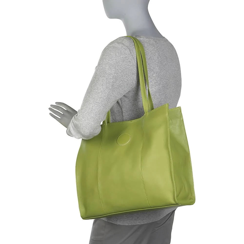 Red Leather Market Bag F3232