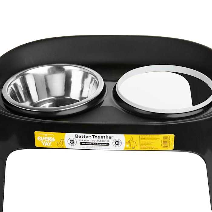 Elevated Double Diner for Dogs J925