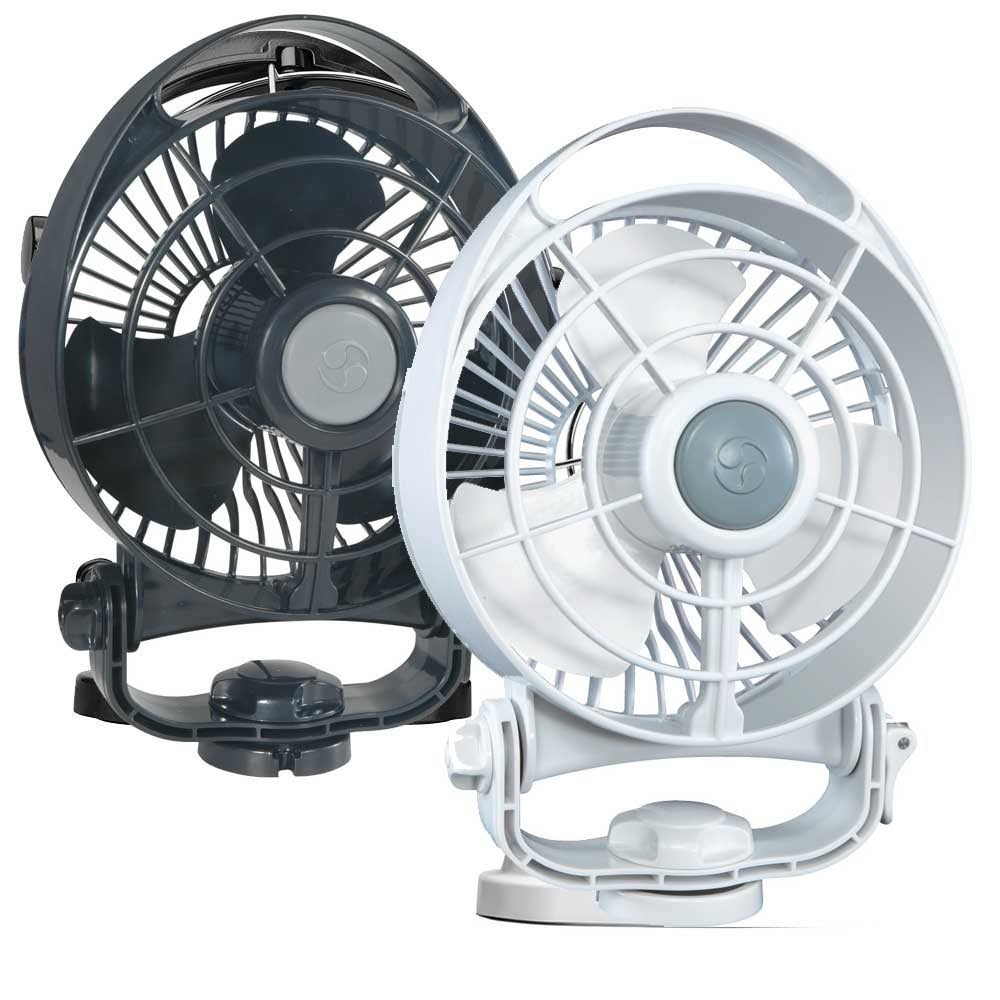 Black 12V 3-Speed Marine Fan W46346
