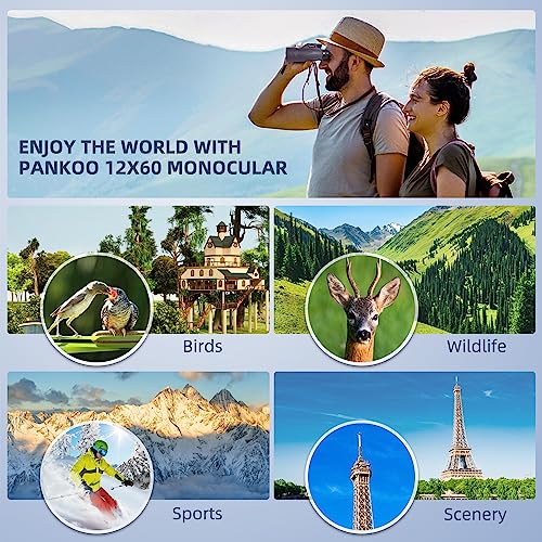 40X60 High Power Monocular with Phone Adapter Tripod Hand Strap D4343