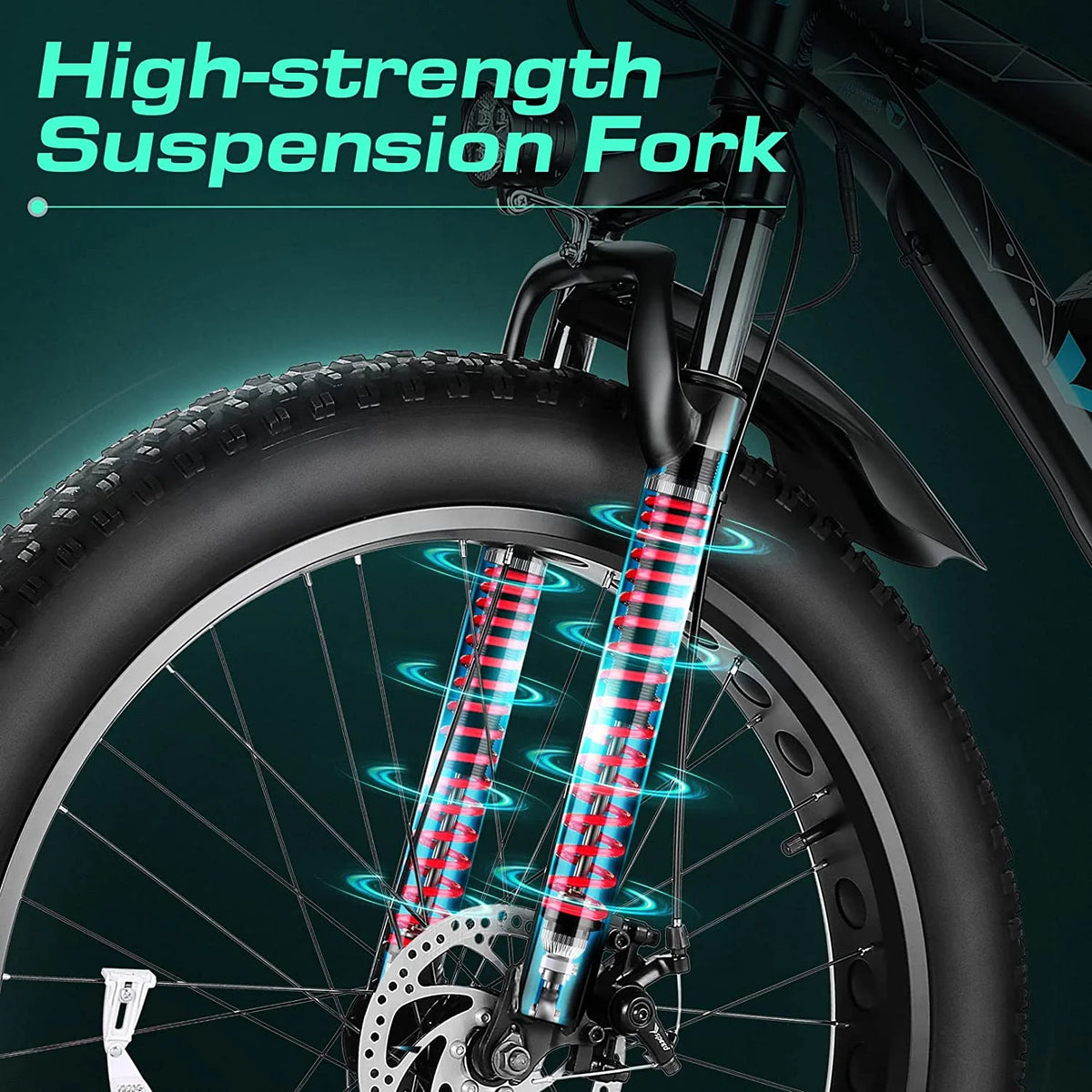 26 x 4.0 Fat Tire 500W All Terrain Electric Bike D99896