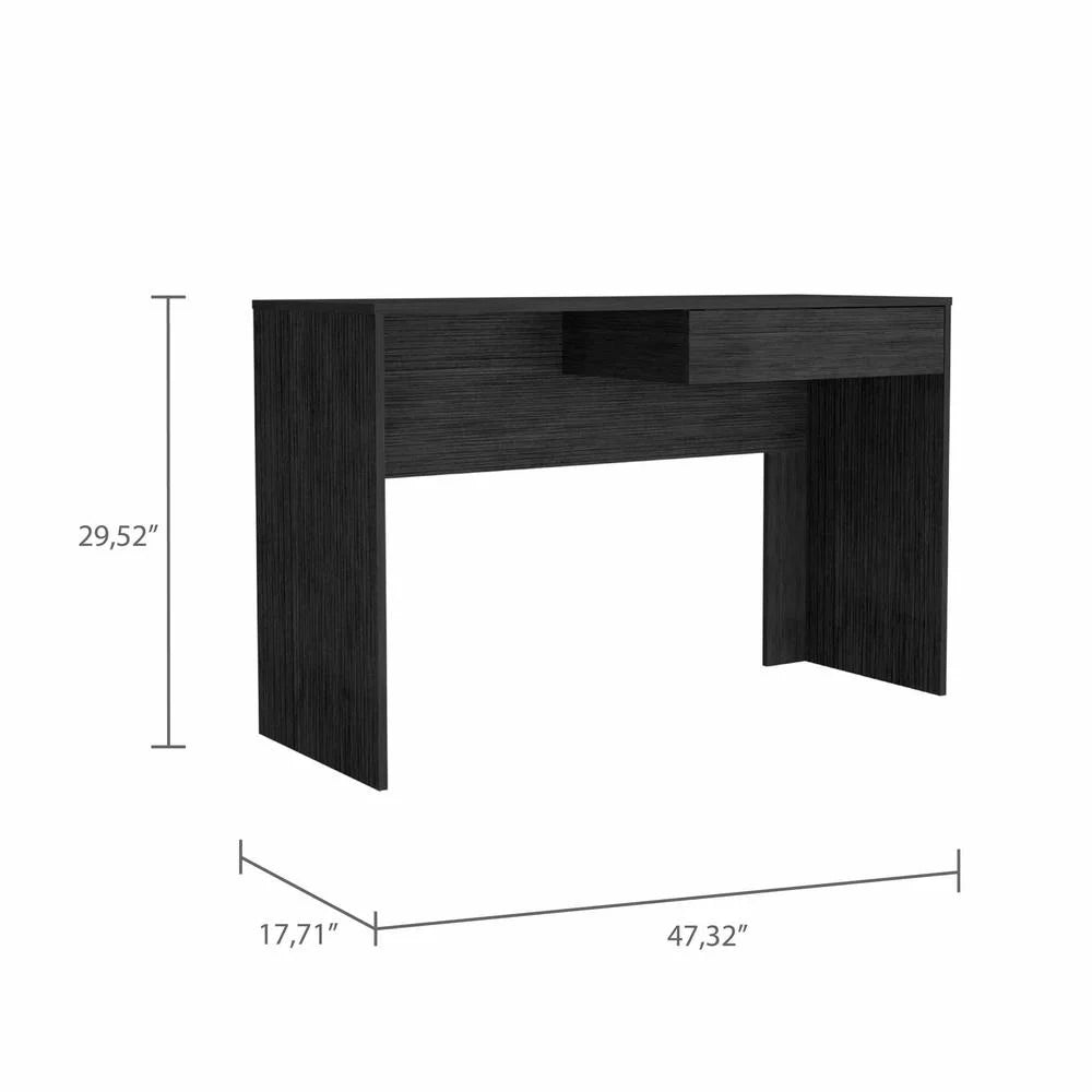 Gray Oak Computer Desk with Drawer Z856