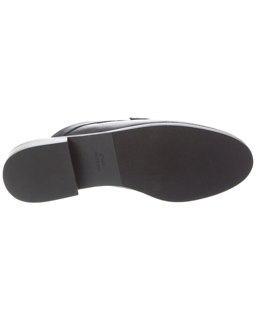 Black Leather Mule Z891251