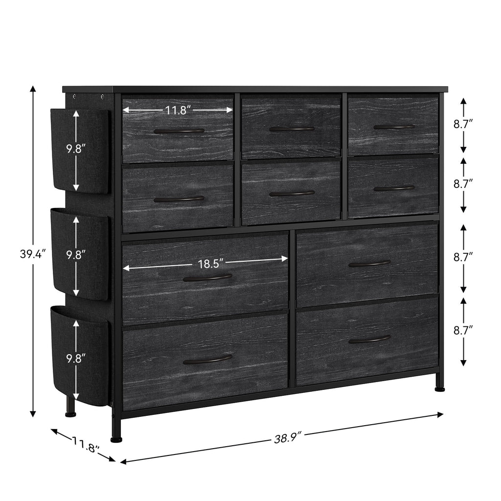 10 Drawers Wood Top Dresser F836465
