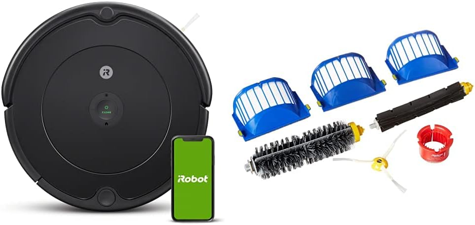 White Robot Vacuum with Self-Charging K837