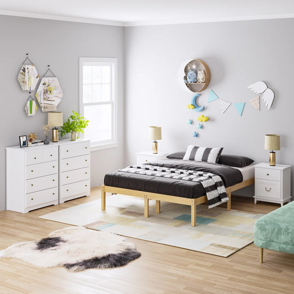 White 5 Drawer Dresser G804