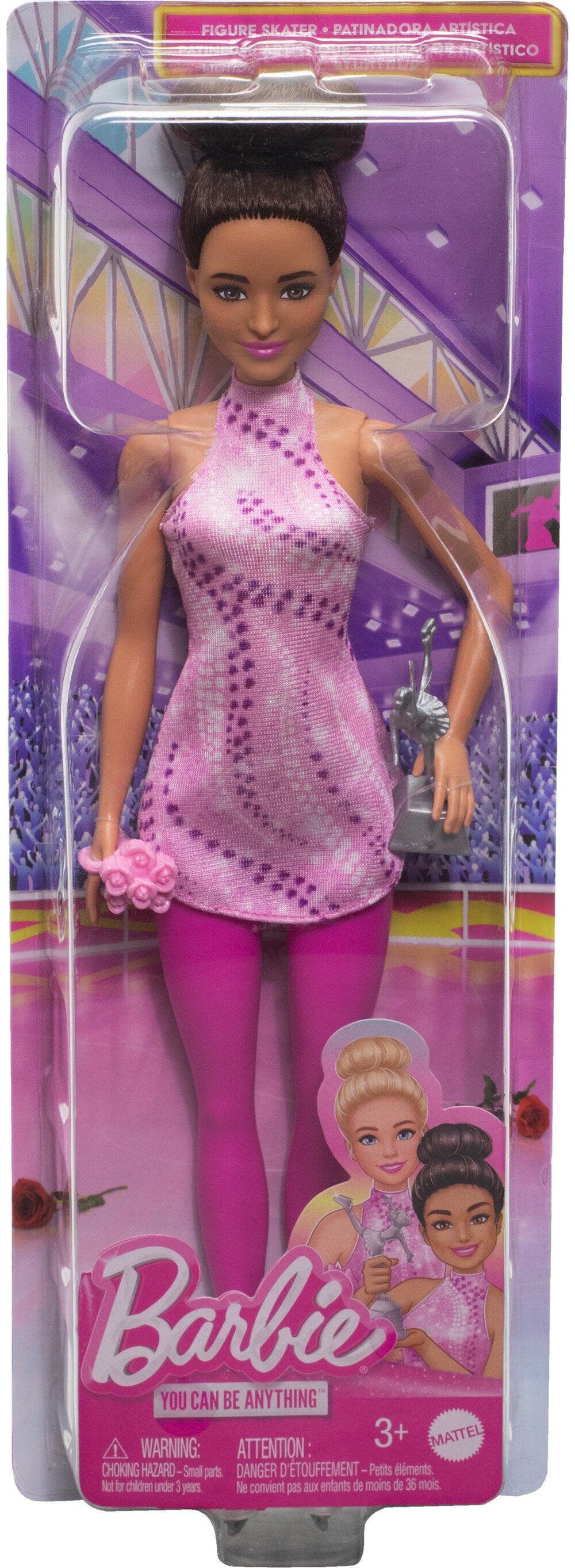 Brunette Figure Skater Doll with Trophy T769