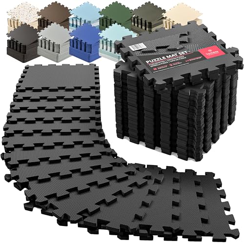 Interlocking EVA Soft Foam Floor Mat 18 Pieces Puzzle Tiles R67902