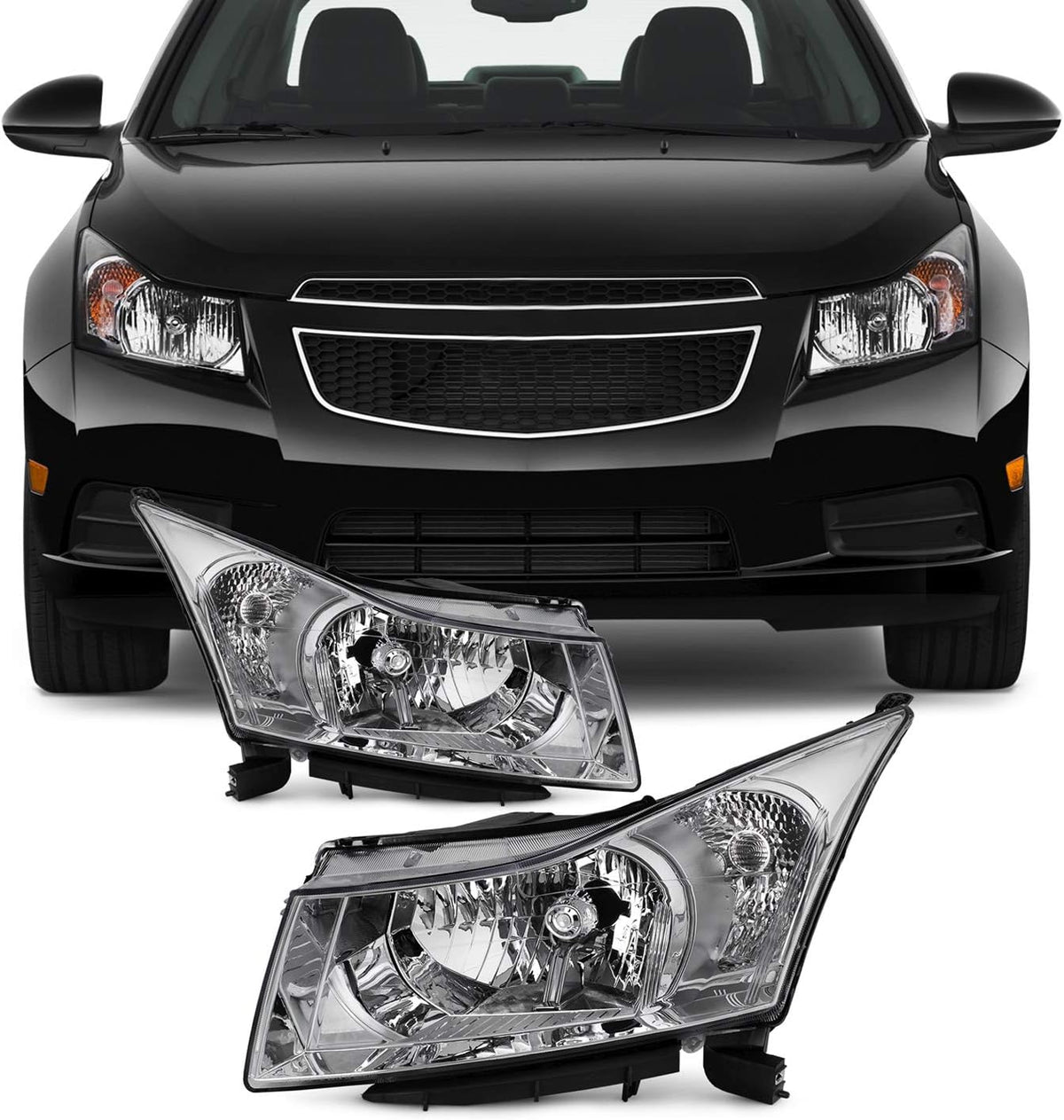 Clear Headlights for Chevy Cruze P566