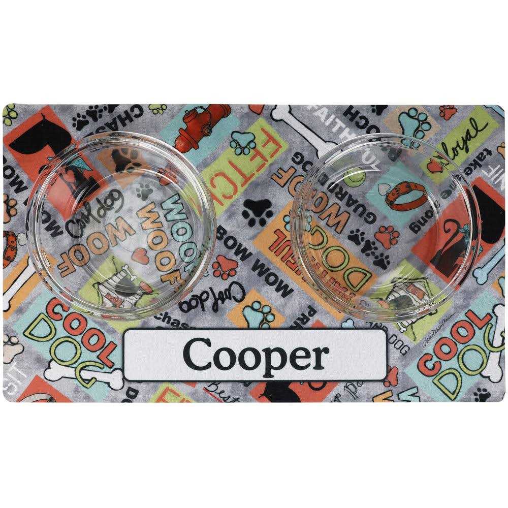Personalized Pet Bowl Placemat T979
