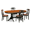 Black Cherry 5 Piece Oval Wood Dining Set F297939