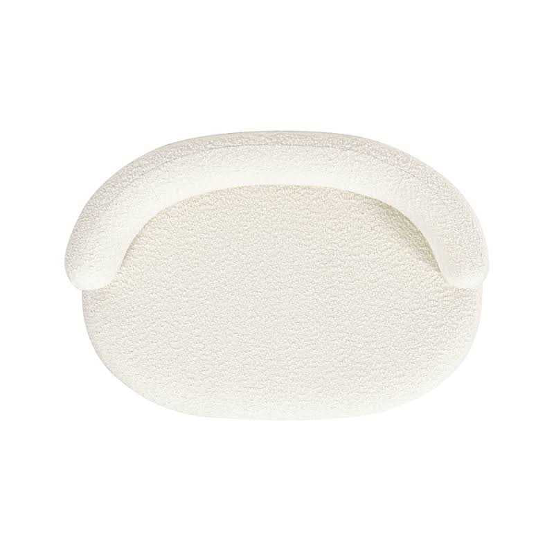Medium Ivory Curved Dog Sofa Bed R924