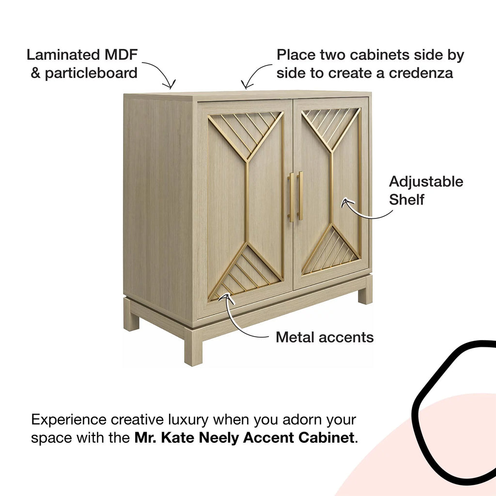 Pale Oak Accent Cabinet Z404