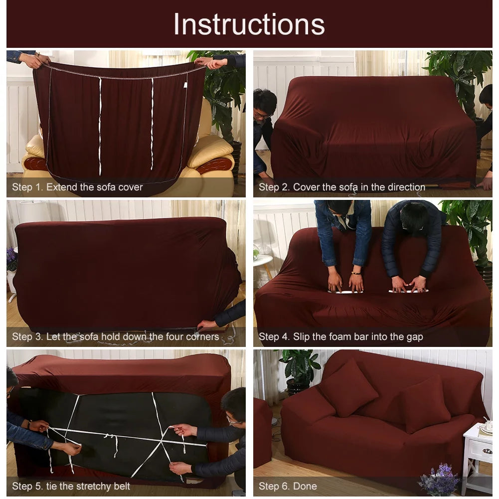 L Shape Velvet Sofa Cover W5291