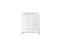 30 in. Glossy White Single Vanity Cabinet W515921