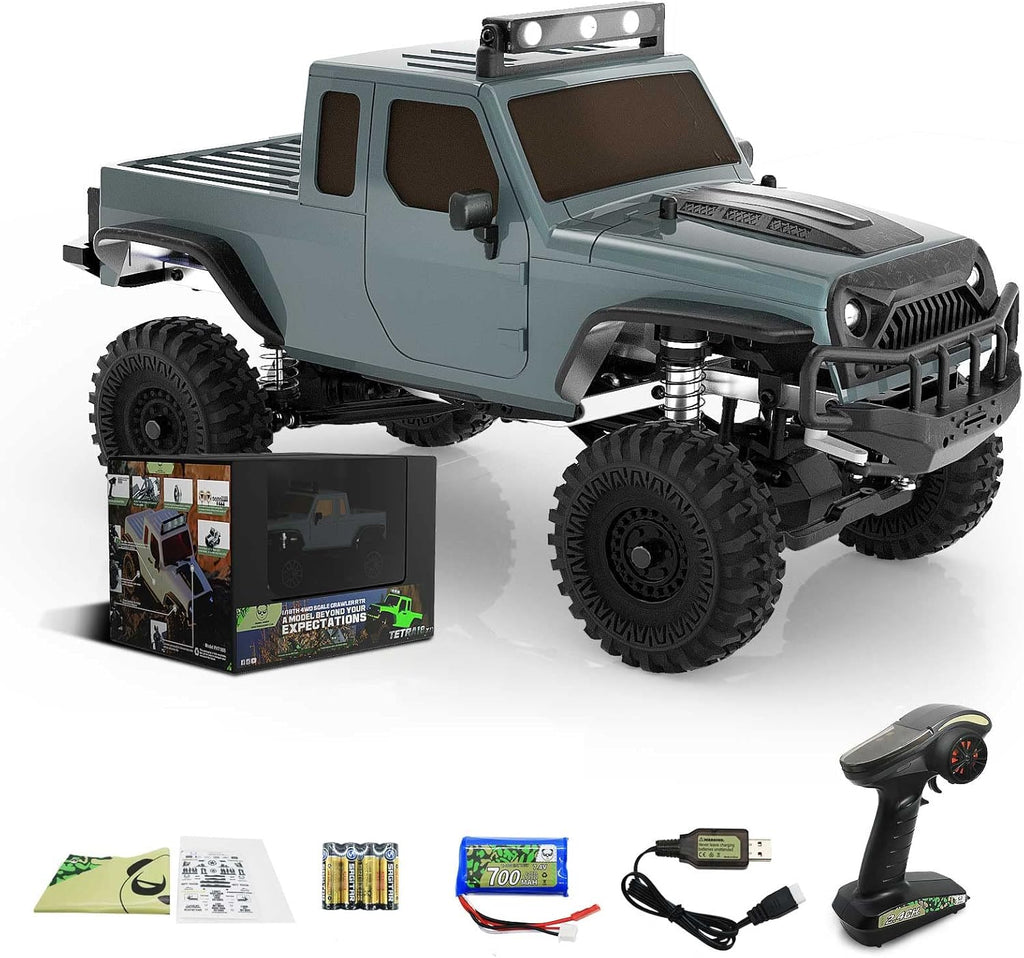 Gray 1/18 4WD RTR RC Rock Crawler Truck R6327