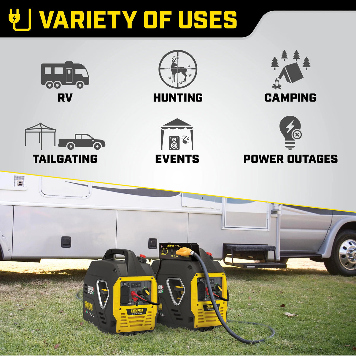 2000 Watt Dual Fuel Inverter Generator G15549