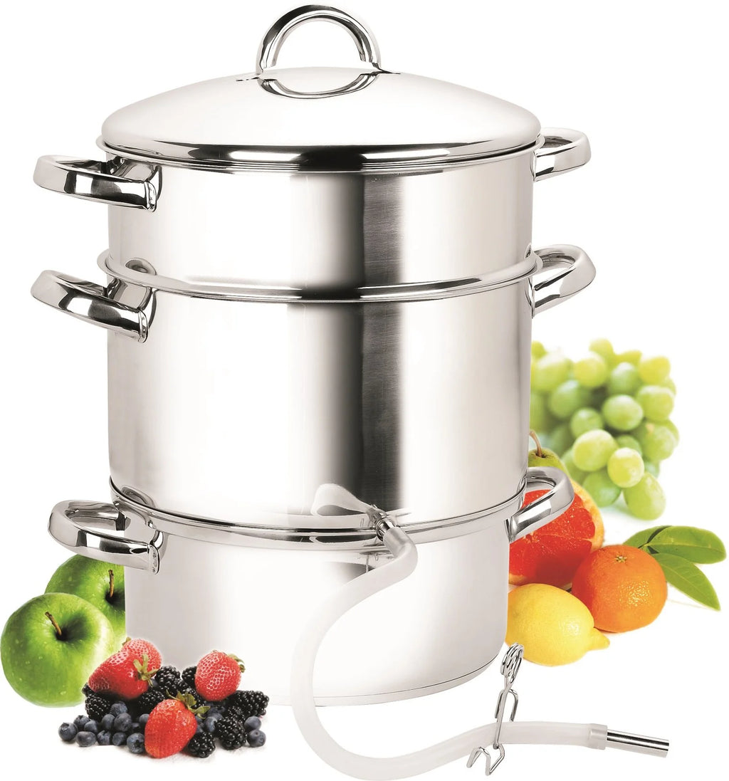 11-Quart Stainless Steel Canning Steamer Pot with Strainer and Lid H911196