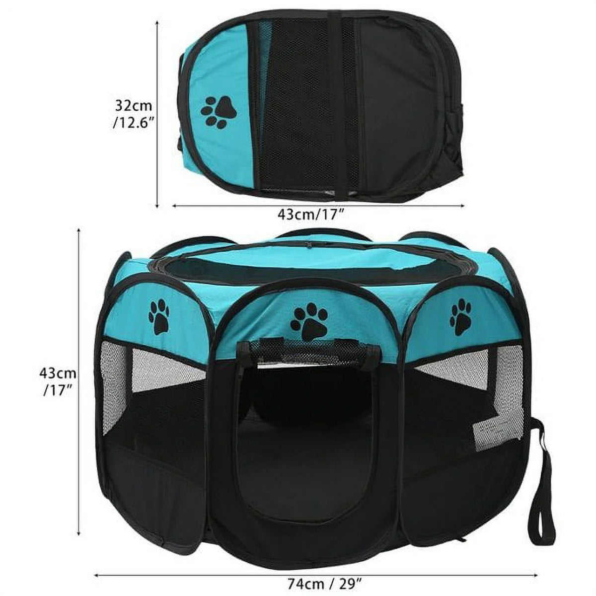 Portable Puppy Pet Tent Play Pen Folding Kennel W70841