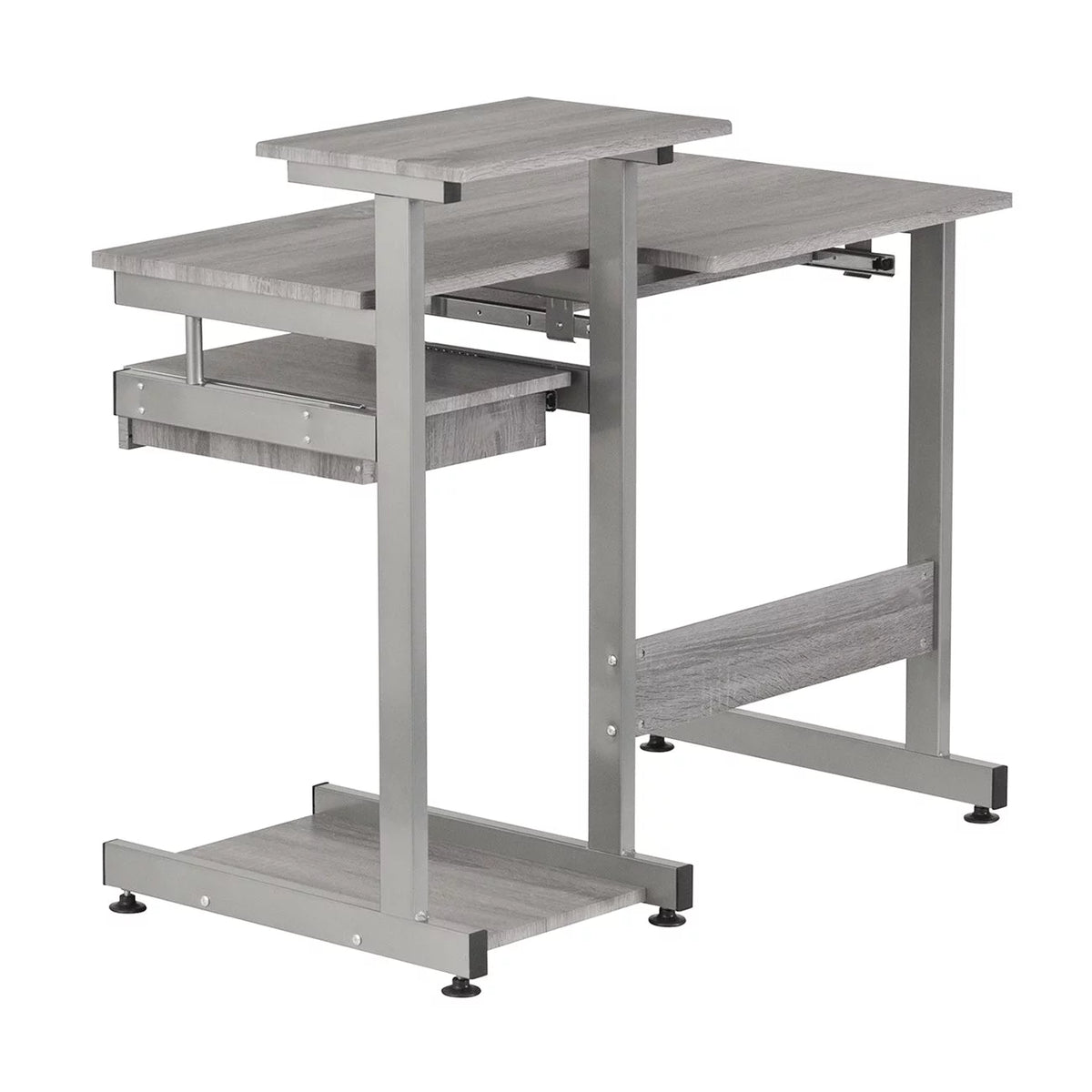 Grey Computer Workstation Desk Q116118