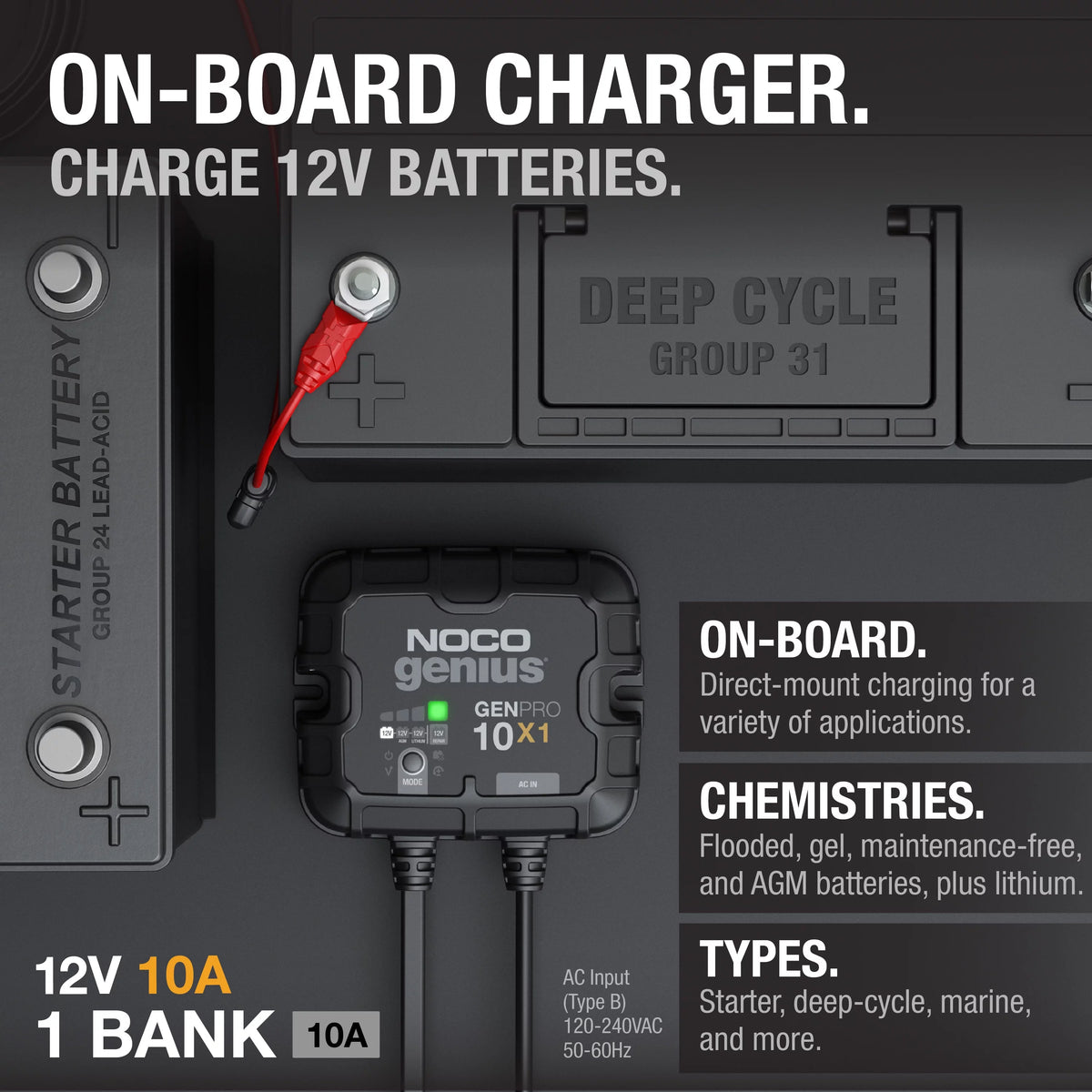 12V Onboard Battery Charger J60356