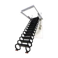 Black Titanium-Magnesium Alloy Attic Ceiling Ladder Stairs G7782