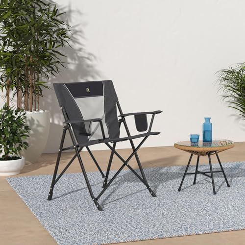 Portable Folding Rocking Camping Chair with Drink Holder S85081