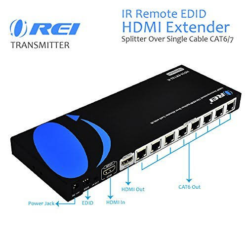 1x8 HDMI Extender Splitter Over Single Cable CAT6/7 1080p with IR Remote K128492