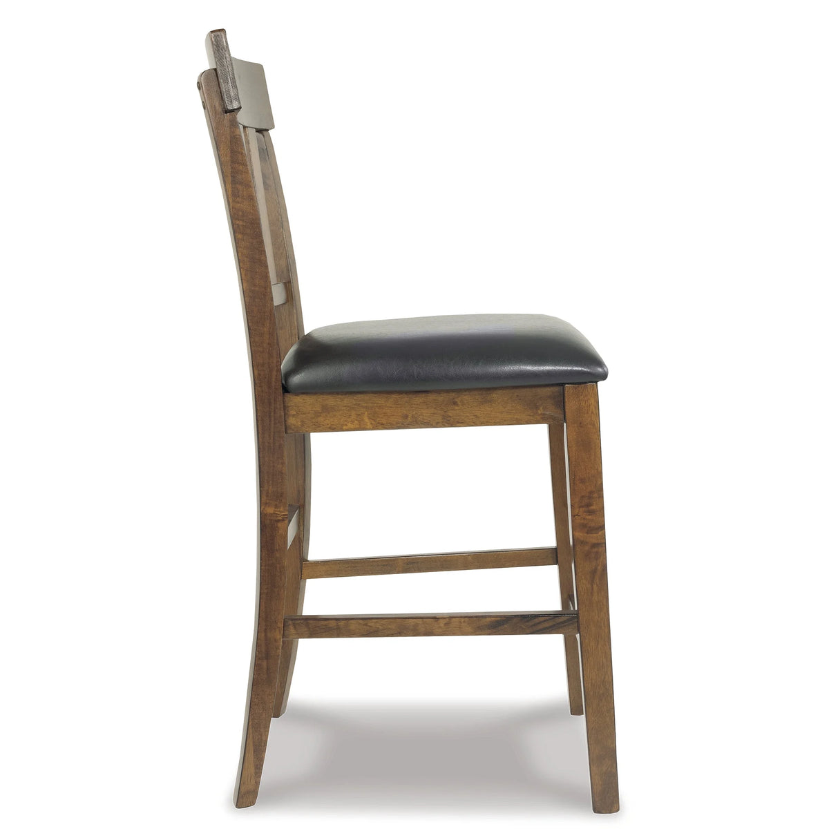 Set of 2 Counter Height Faux Leather Seat Barstool T72624