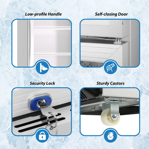 11 Cu.ft Glass Door Display Refrigerator H690