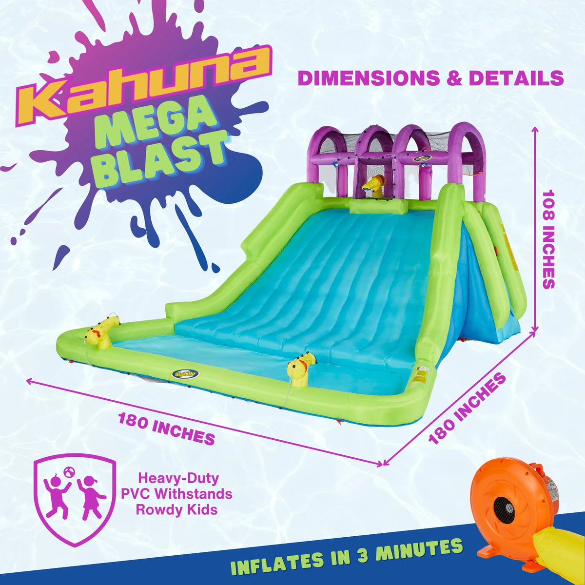 Inflatable Kids Pool and Slide Water Park I383435
