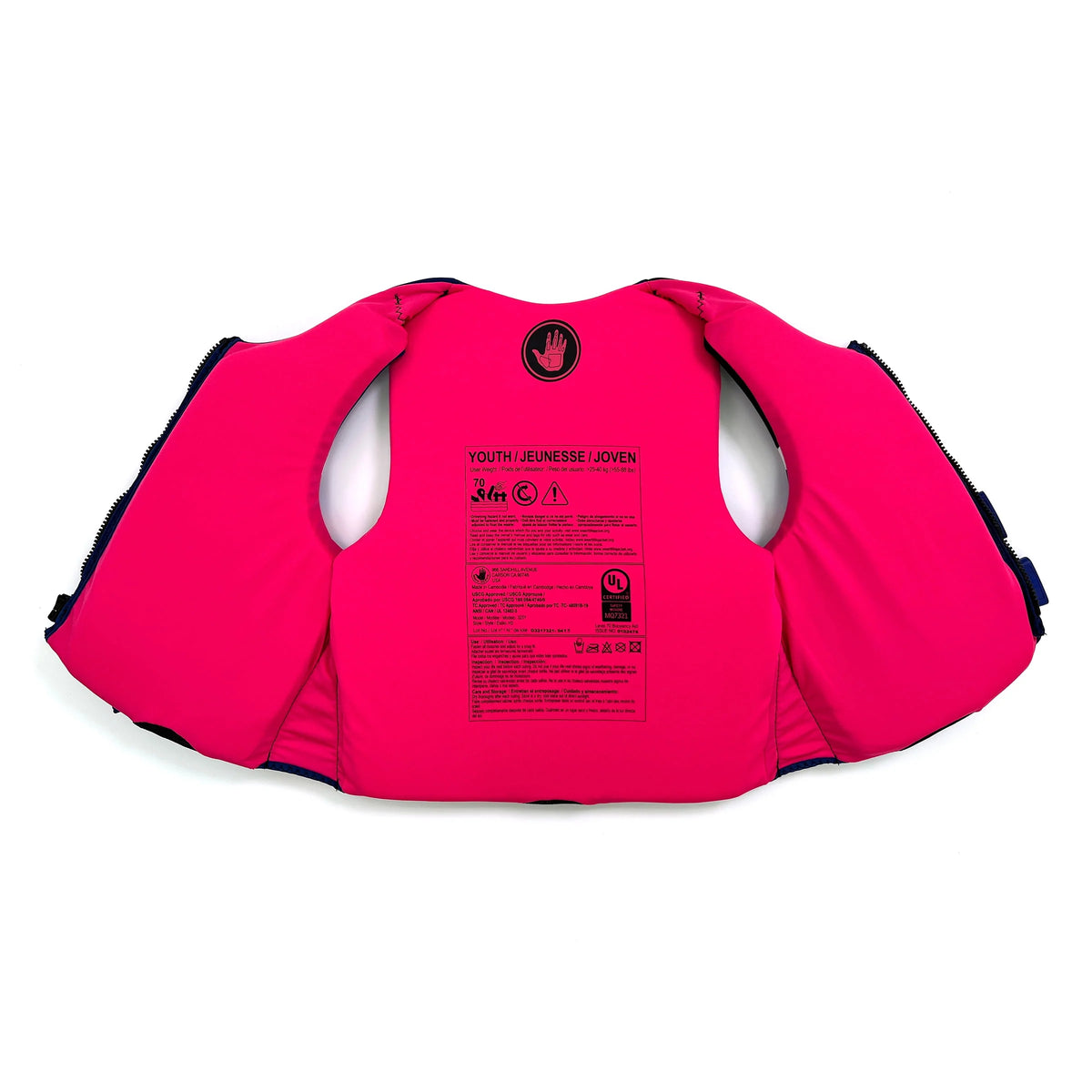 Youth Life Jacket Vest 55-88 lbs. Blue A3184