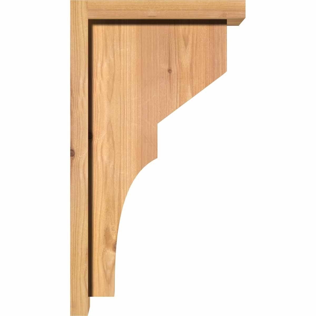 Monterey Smooth Corbel with Backplate, Western Red Cedar N8817