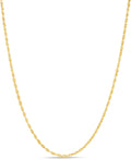 10k Yellow Gold Diamond Cut Rope Chain Necklace W219644
