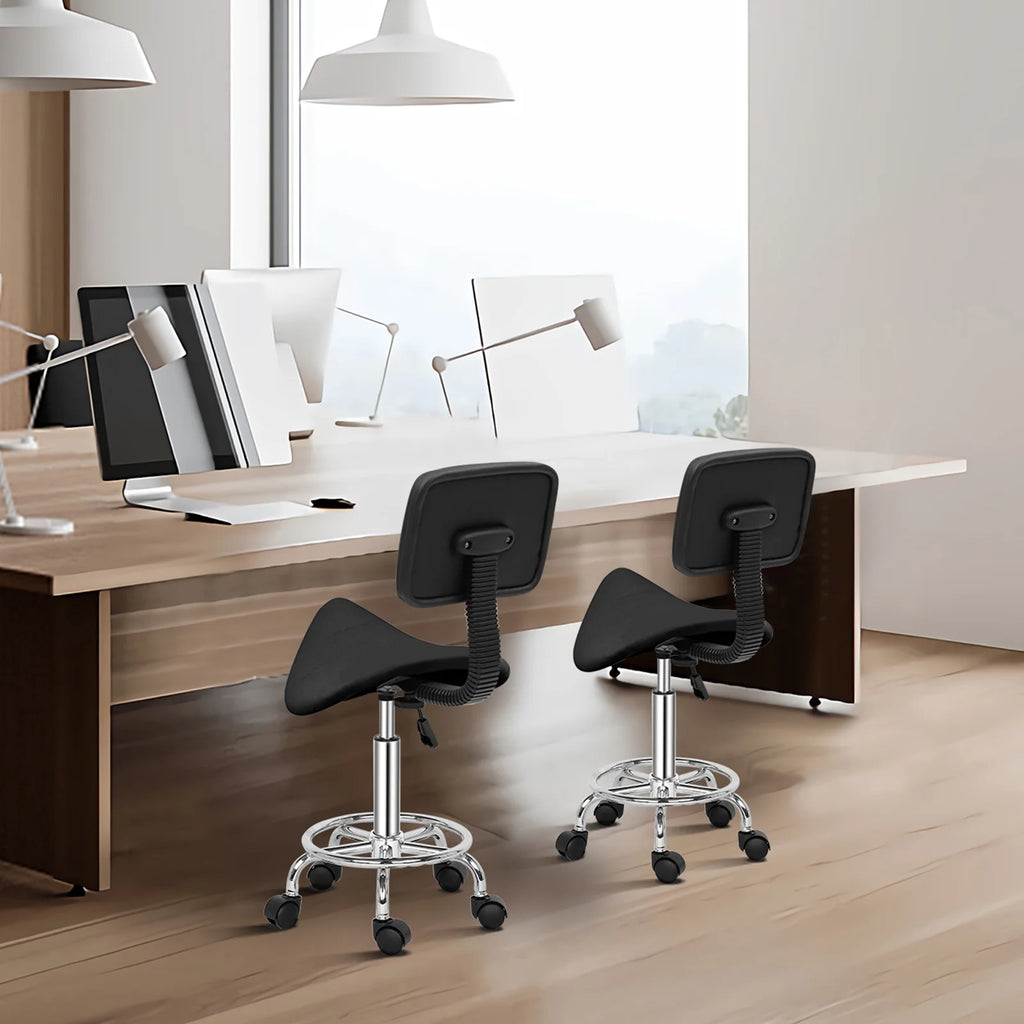 Adjustable Rolling Saddle Stool V70275