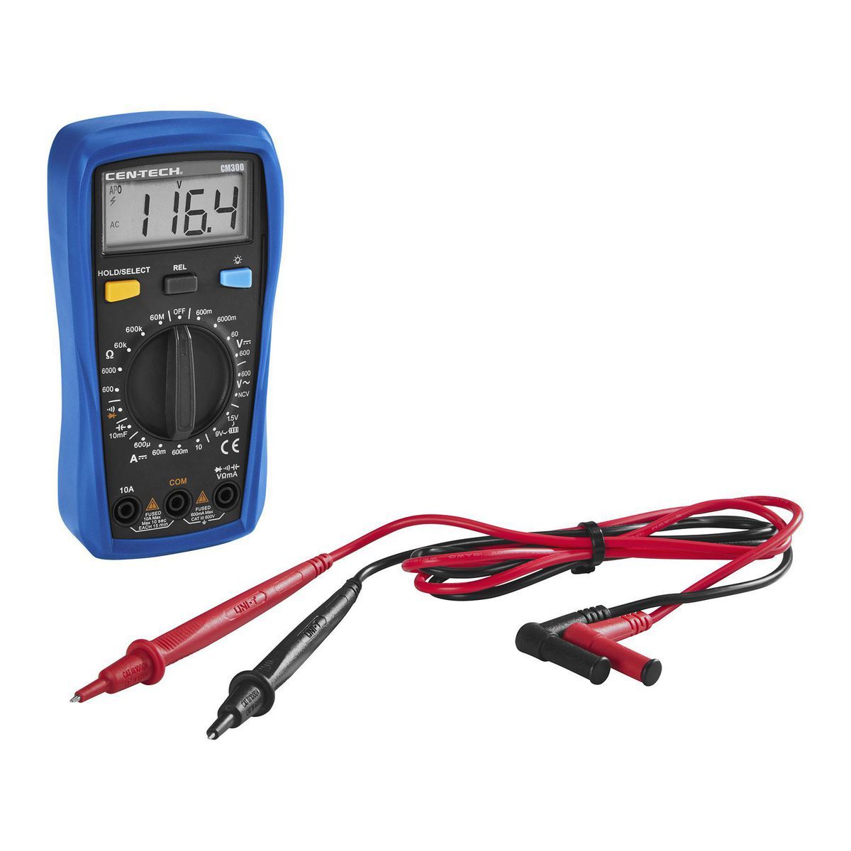 9-Function Digital Multimeter with Audible Continuity B111406