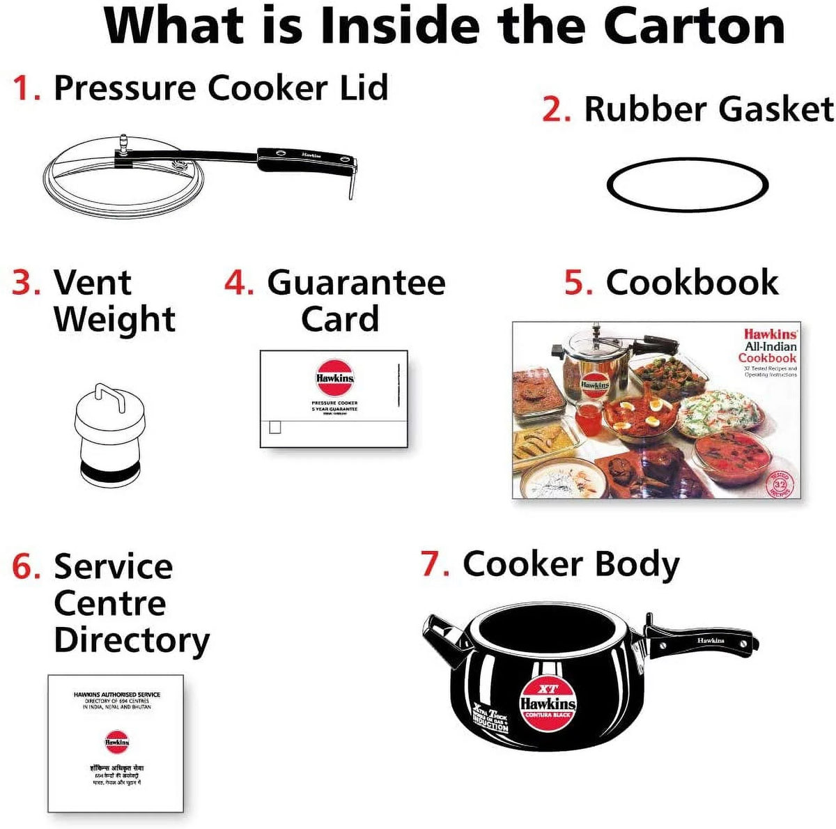 Black 5L Hard Anodized Pressure Cooker G71585