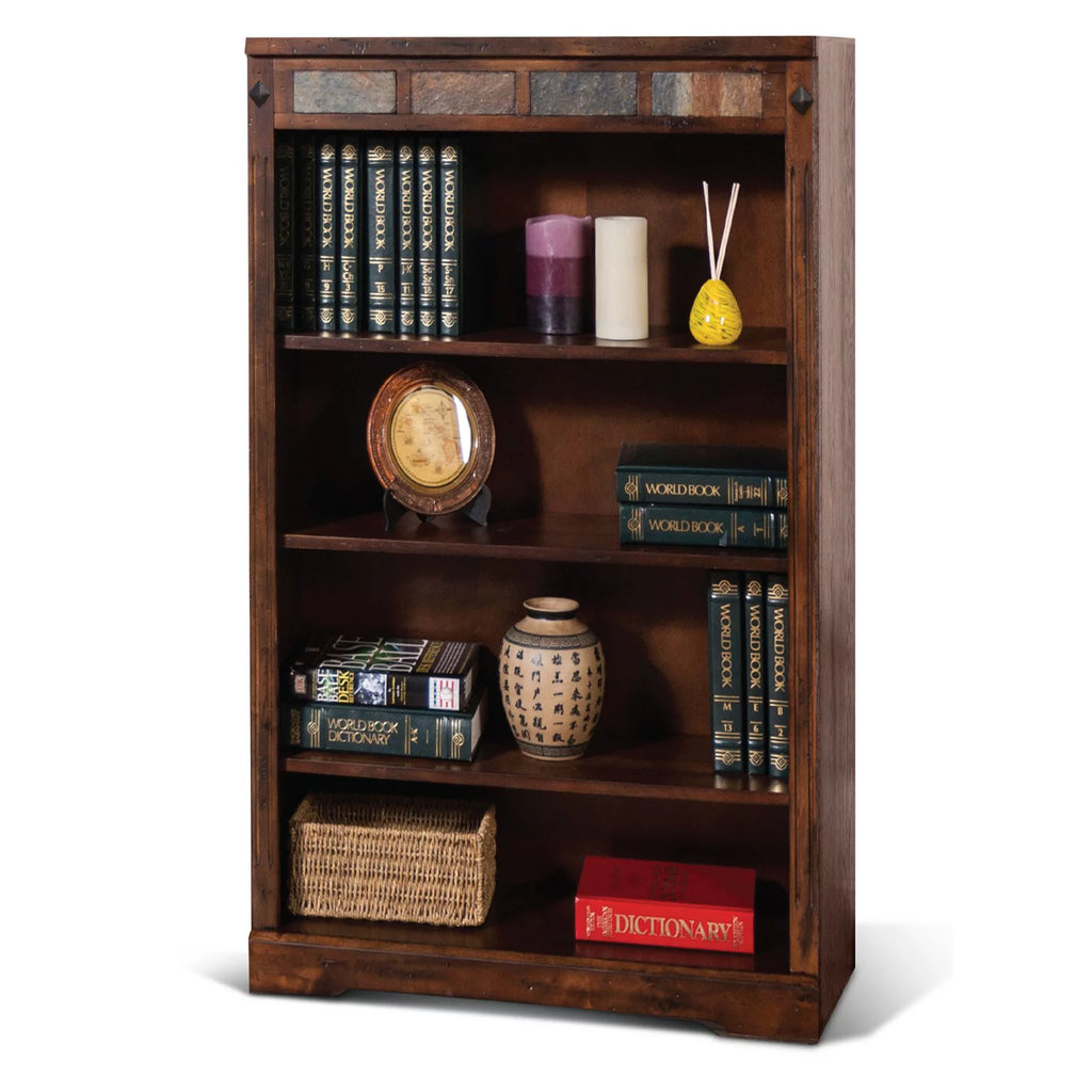60" Traditional Wood Bookcase S48056