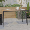 35" Square All-Weather Faux Teak Patio Dining Table F751