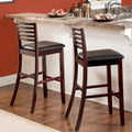 Espresso Ladder Back Bar Stool N692
