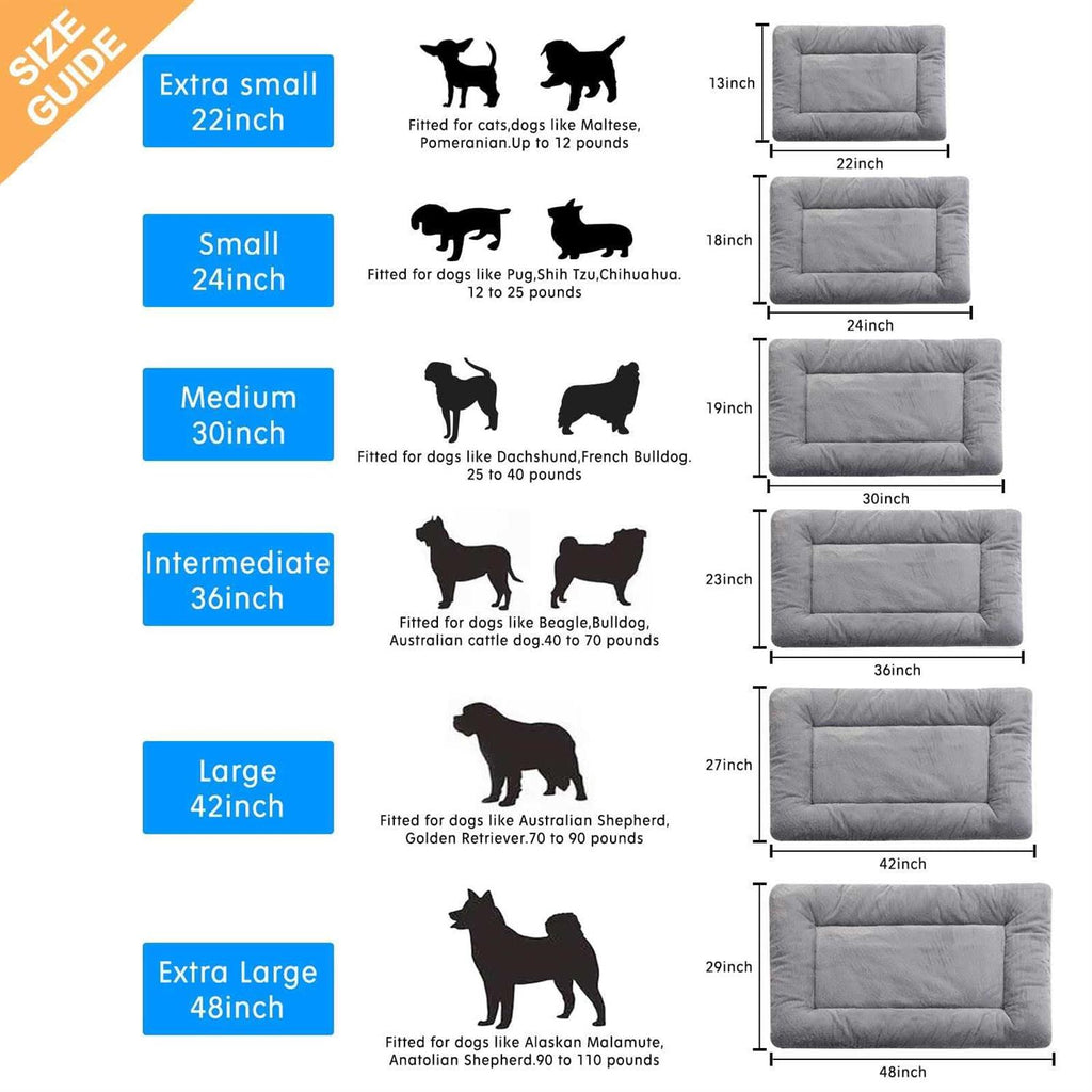 Ultra Soft Washable Anti-Slip Dog Crate Pad F616