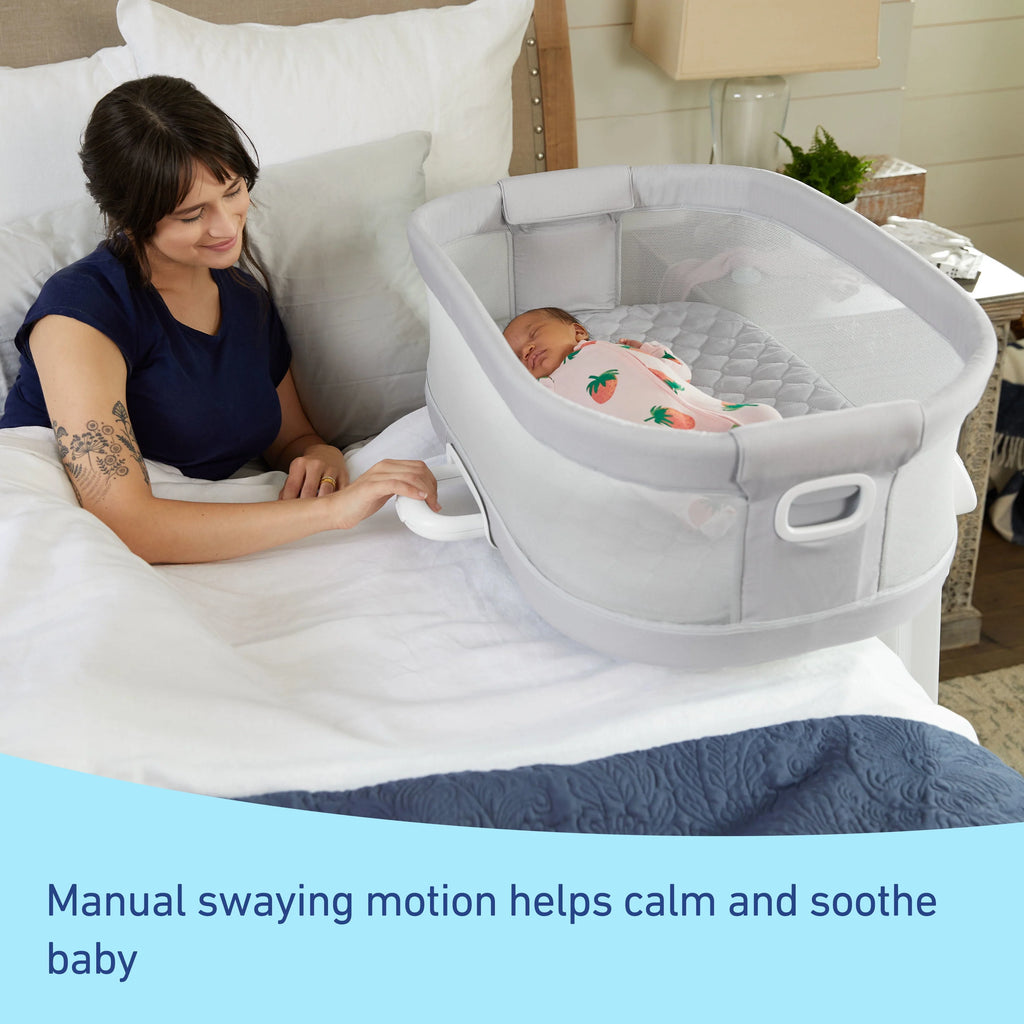 Newborn Bedside Bassinet with Calming Motion S704