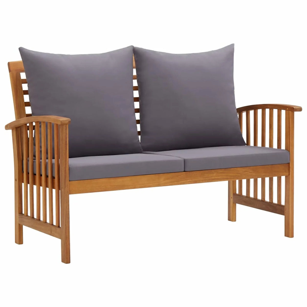 5 Piece Acacia Wood Garden Set with Cushions N56113