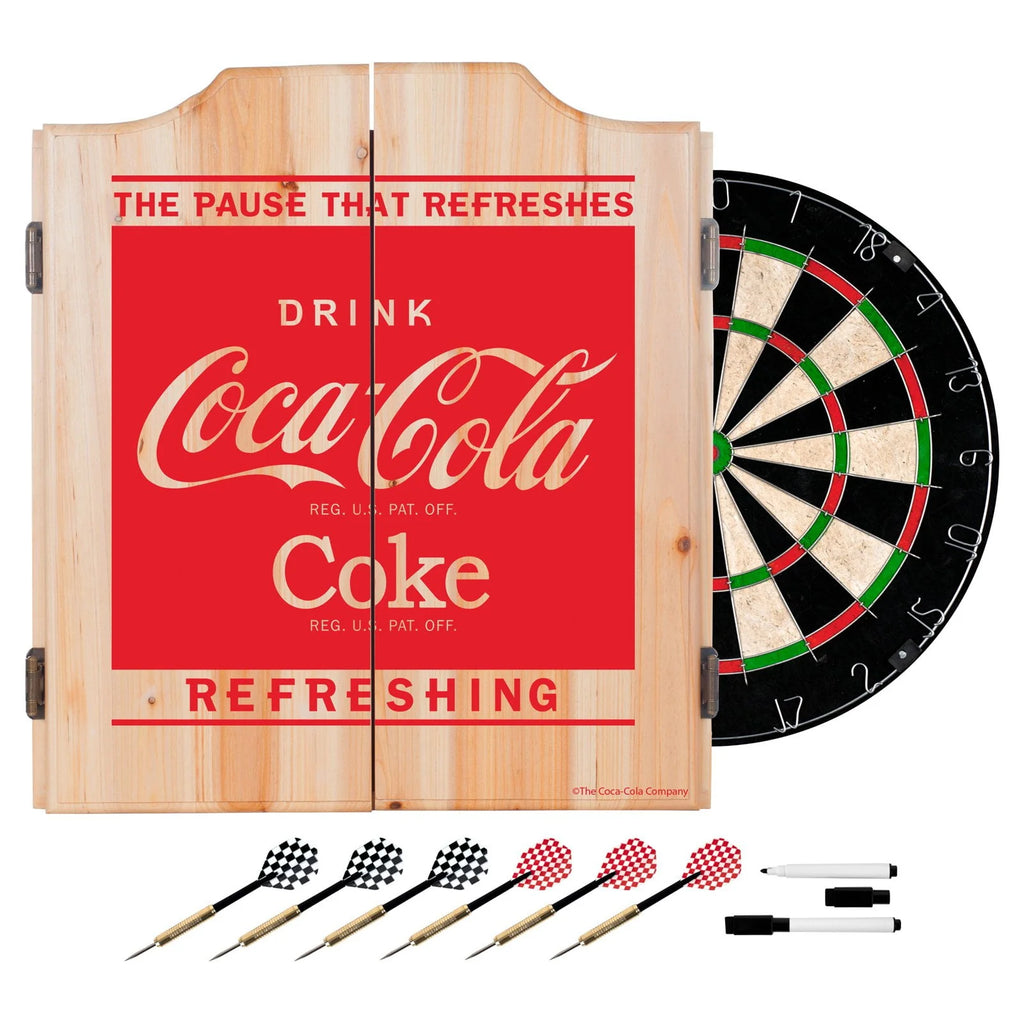 Dart Cabinet Set with Darts and Board L874