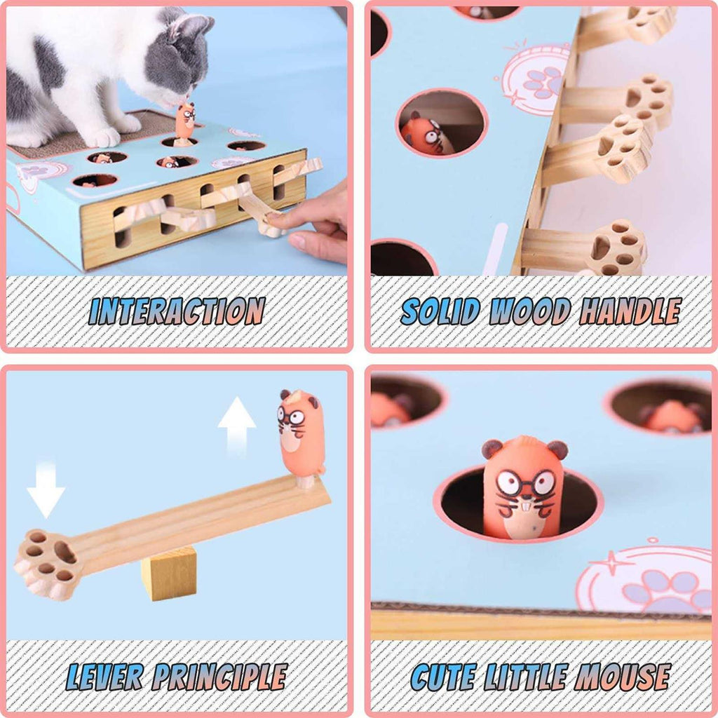 Cat Enrichment Toys with Cat Scratching Pad N34508