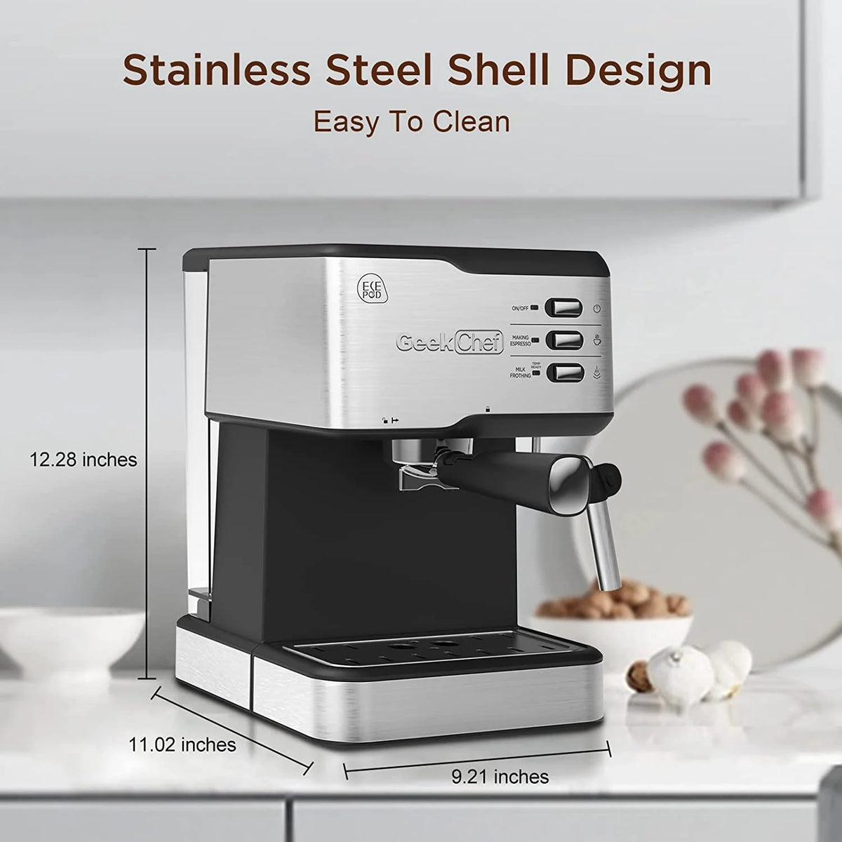 20 Bar Espresso Machine with Milk Frother T79720