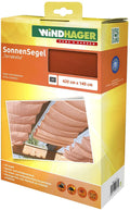 Rope-Pull Sun Sail 420 x 140 cm Terracotta P4530