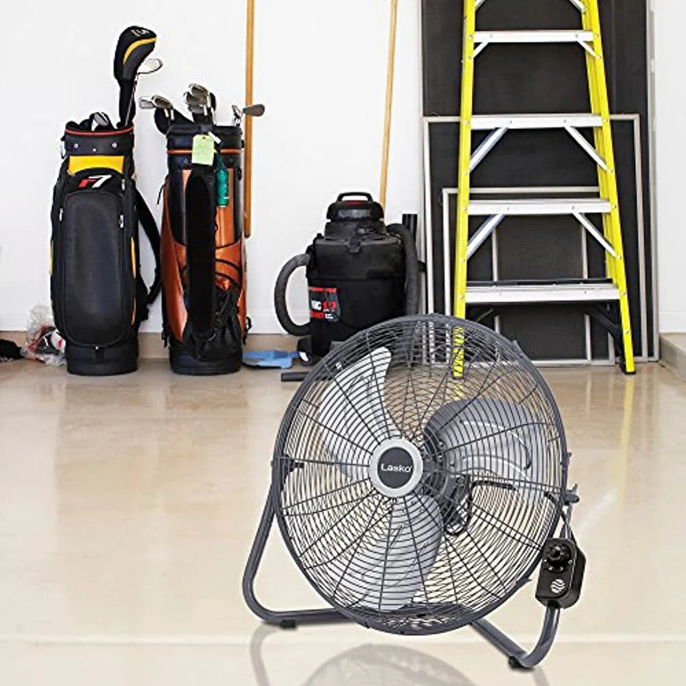 20 High Velocity Floor Fan with Remote, Black D21347