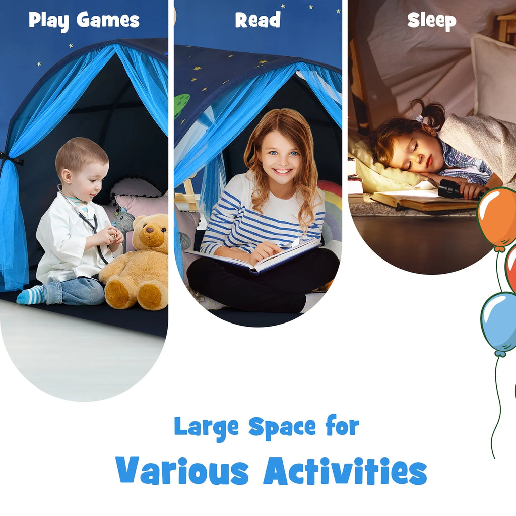 Kids Play Tent with Carry Bag Blue L834